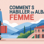 Femme en tenue moderne devant paysage albanais comment s habiller en albanie femme