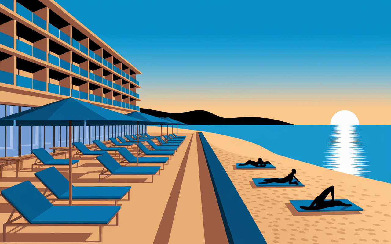 hotel en albanie bord de mer hôtel moderne plage