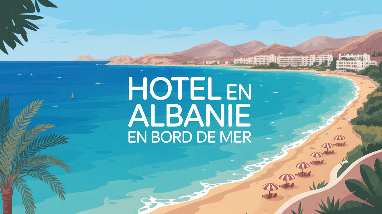 hotel en albanie bord de mer plage panorama