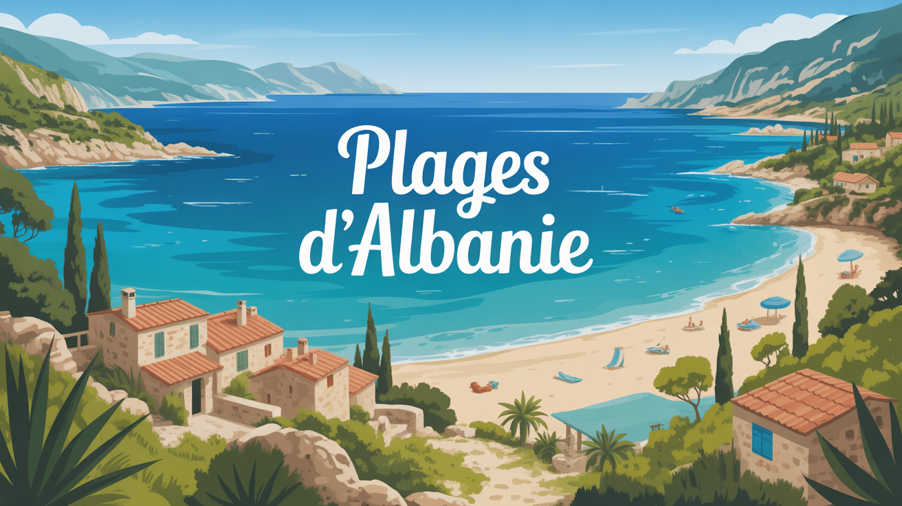 ou aller en albanie plage vue mer turquoise