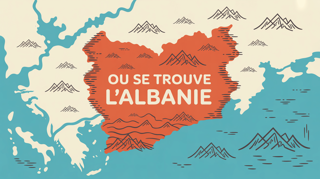 ou se situe l albanie avec carte des balkans