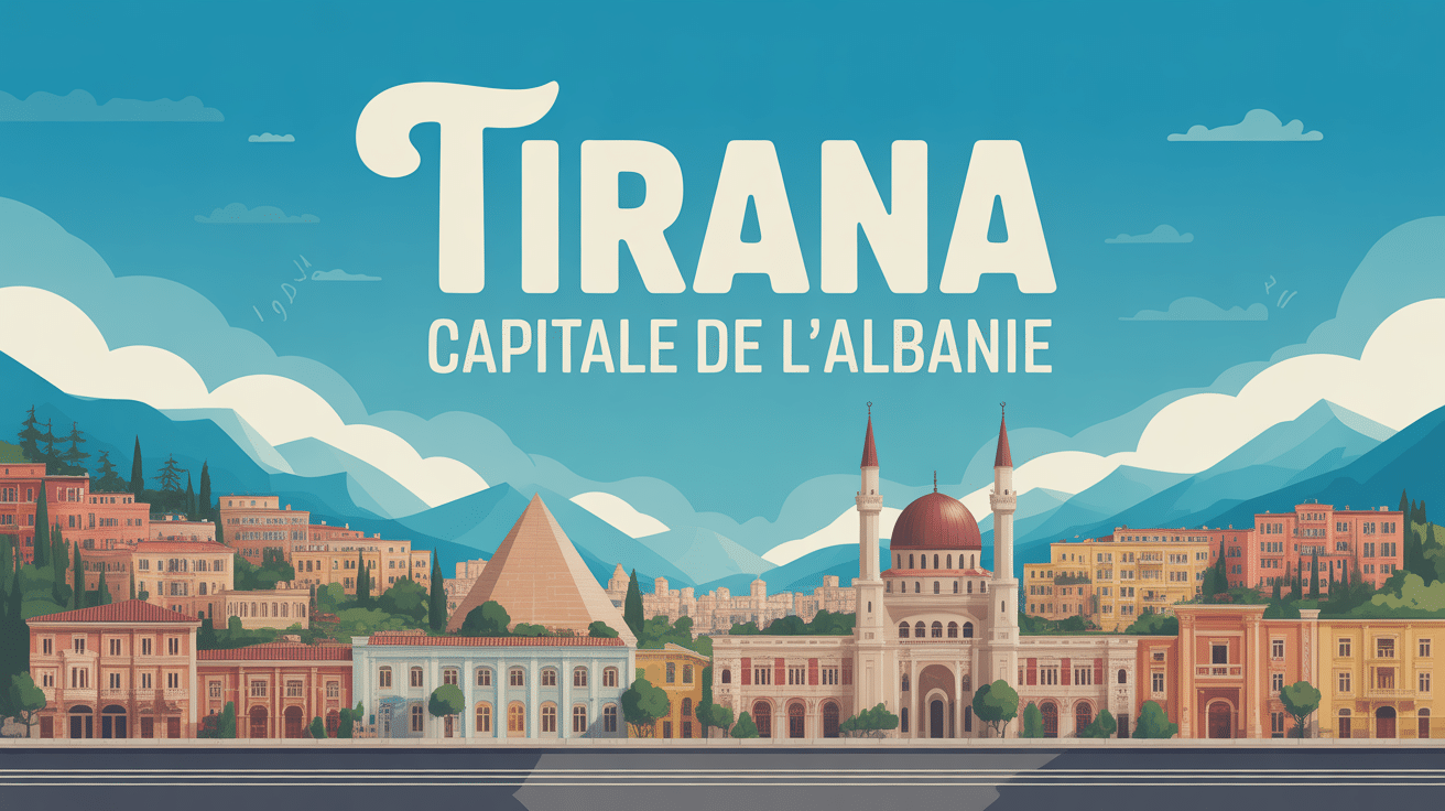 quelle est la capitale de l'albanie tirana panorama