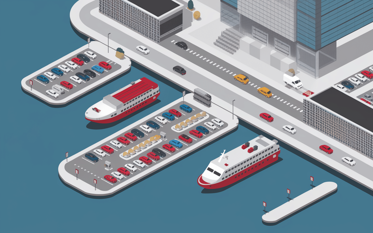 Accès port de Split ferries infrastructure moderne