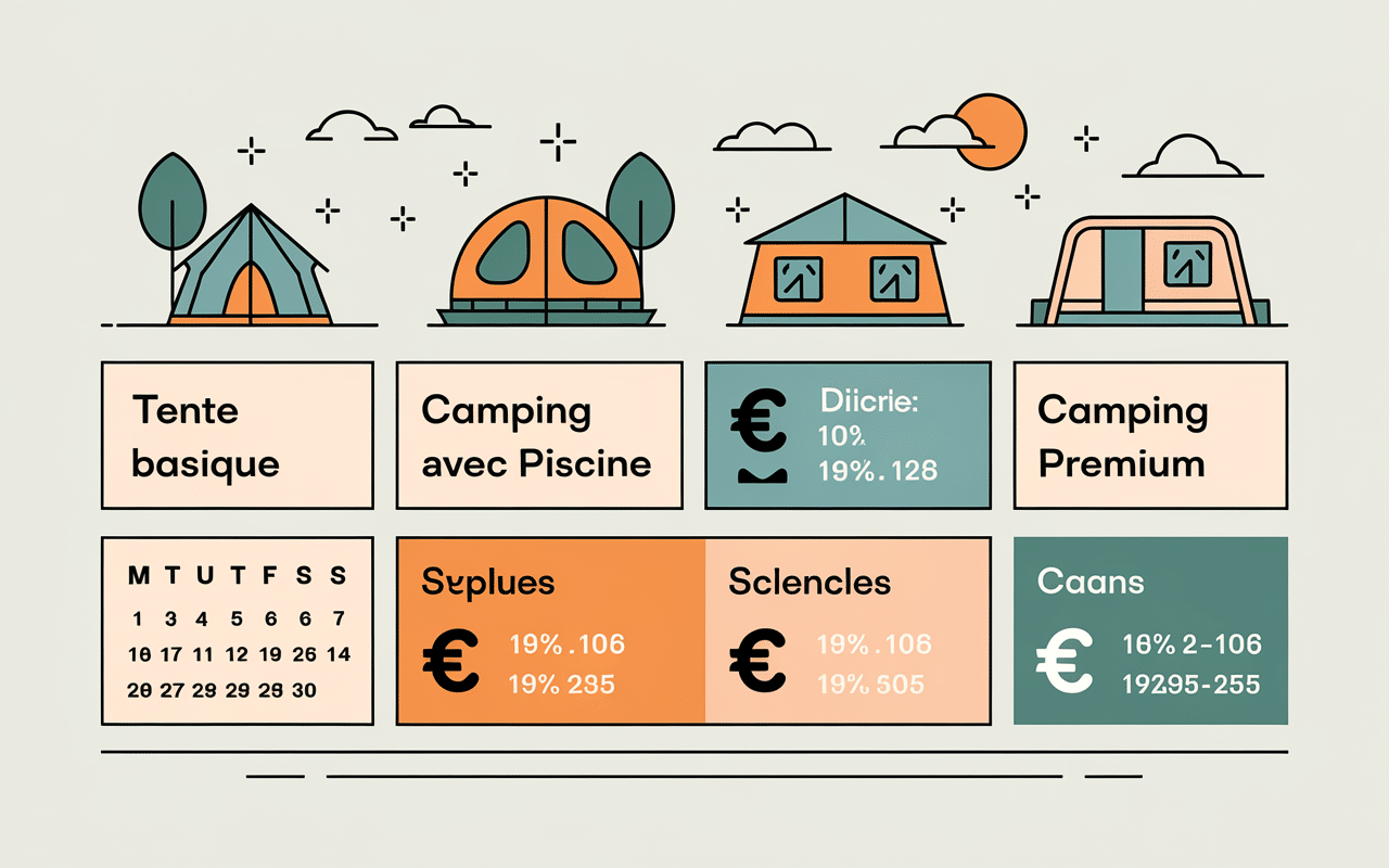prix camping en croatie tableau des prix campings