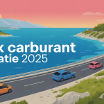 vue route adriatique prix carburant croatie