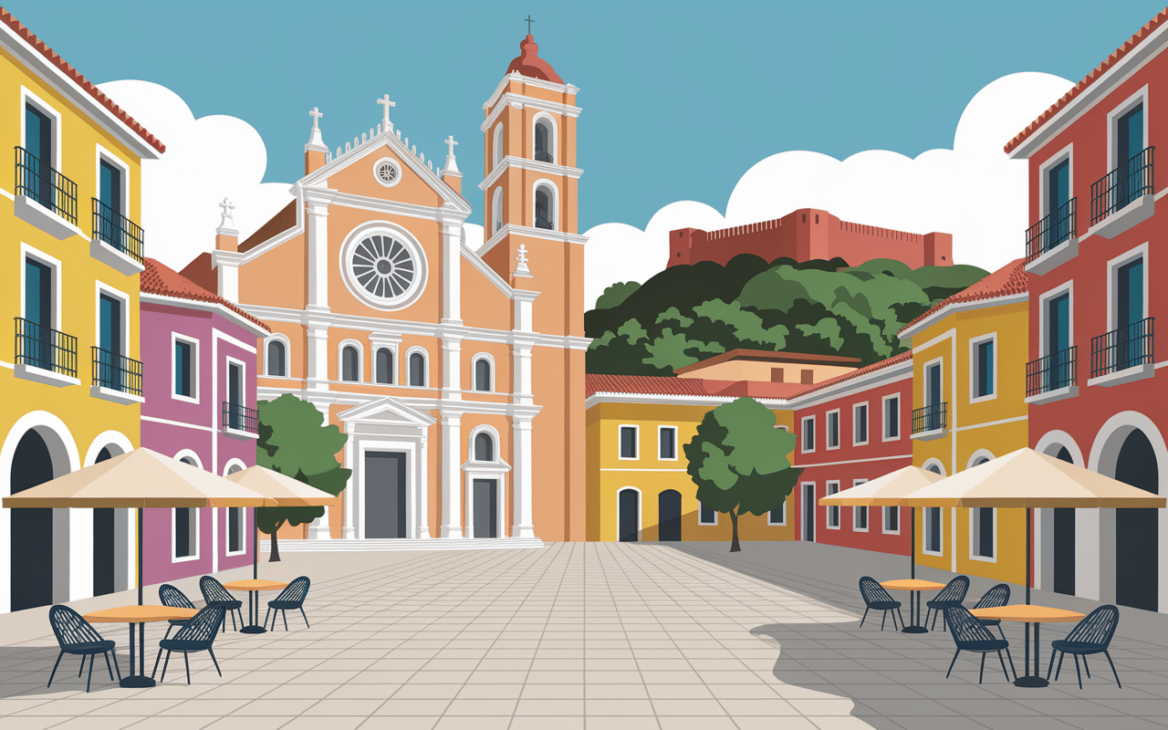 Que faire à Hvar illustration centre-ville place forteresse