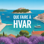 Que faire à Hvar image vue panoramique île forteresse lavande