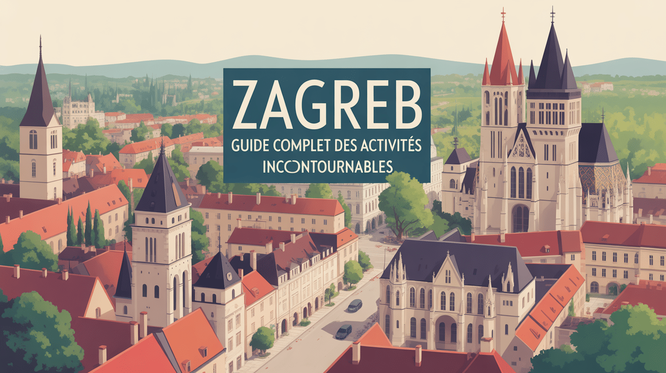 Vista aérienne que faire Zagreb centre historique