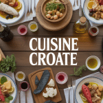 Que manger en Croatie table avec plats typiques et ambiance méditerranéenne