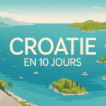 Vue panoramique Croatie 10 jours mer villes lacs îles