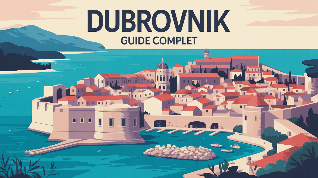 Que voir à Dubrovnik vue remparts et mer
