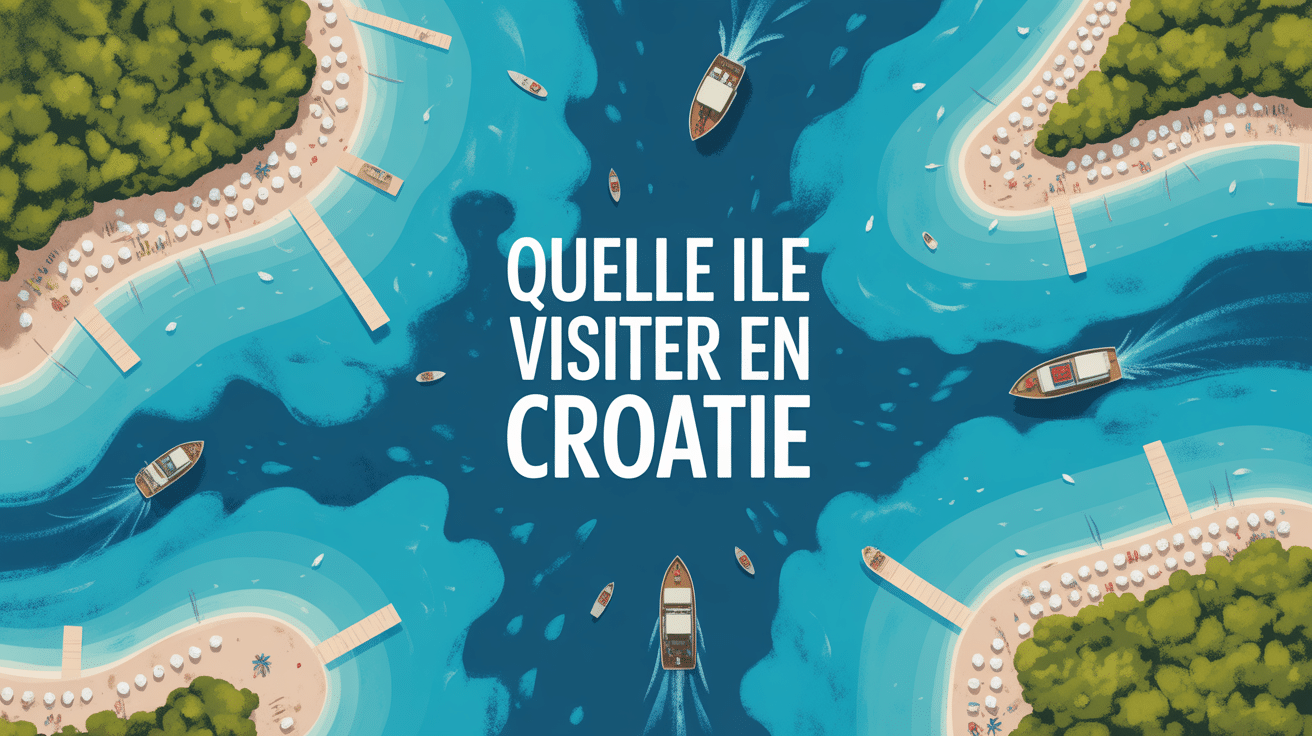 Quelle ile visiter en Croatie illustration archipel turquoise