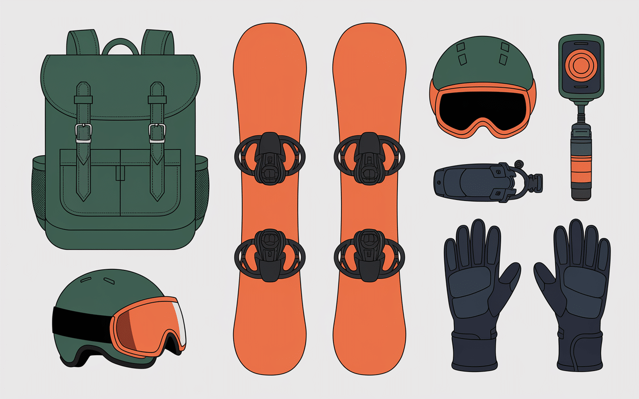 Matériel de randonnée split splitboard sécurité