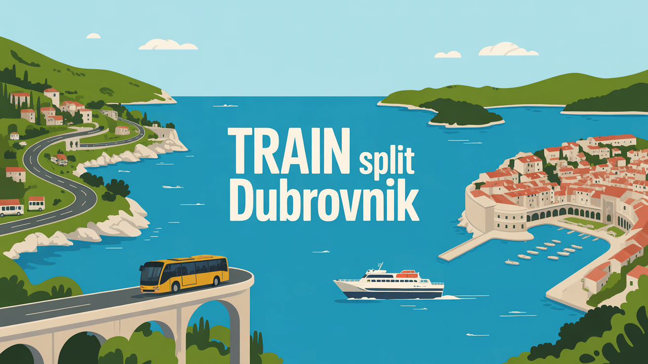 split dubrovnik train panorama et transports côtiers