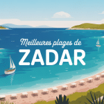 Zadar plages côte adriatique galets turquoise