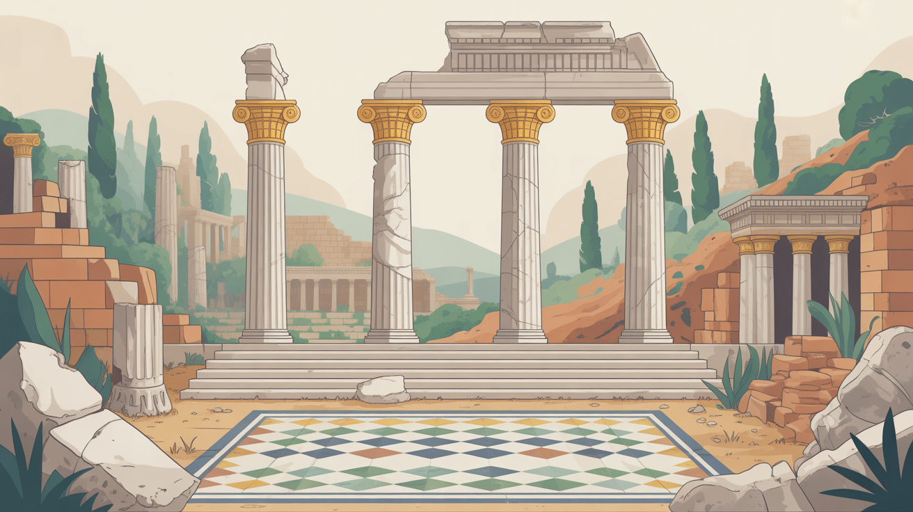 ruines antiques aleria corse vestiges