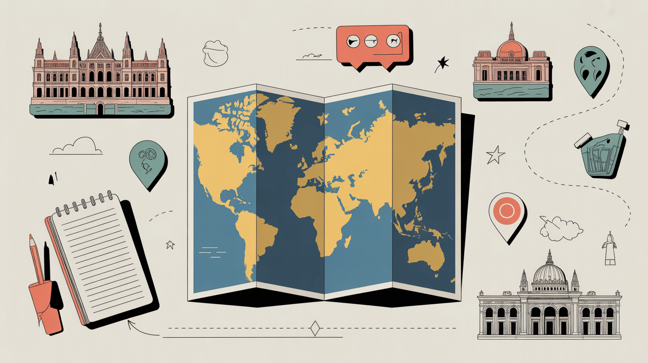 carte reunion planification voyage itineraire