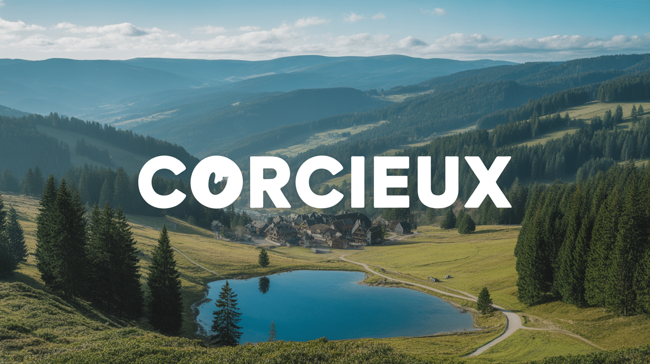 Vue panoramique corcieux vallée vosges