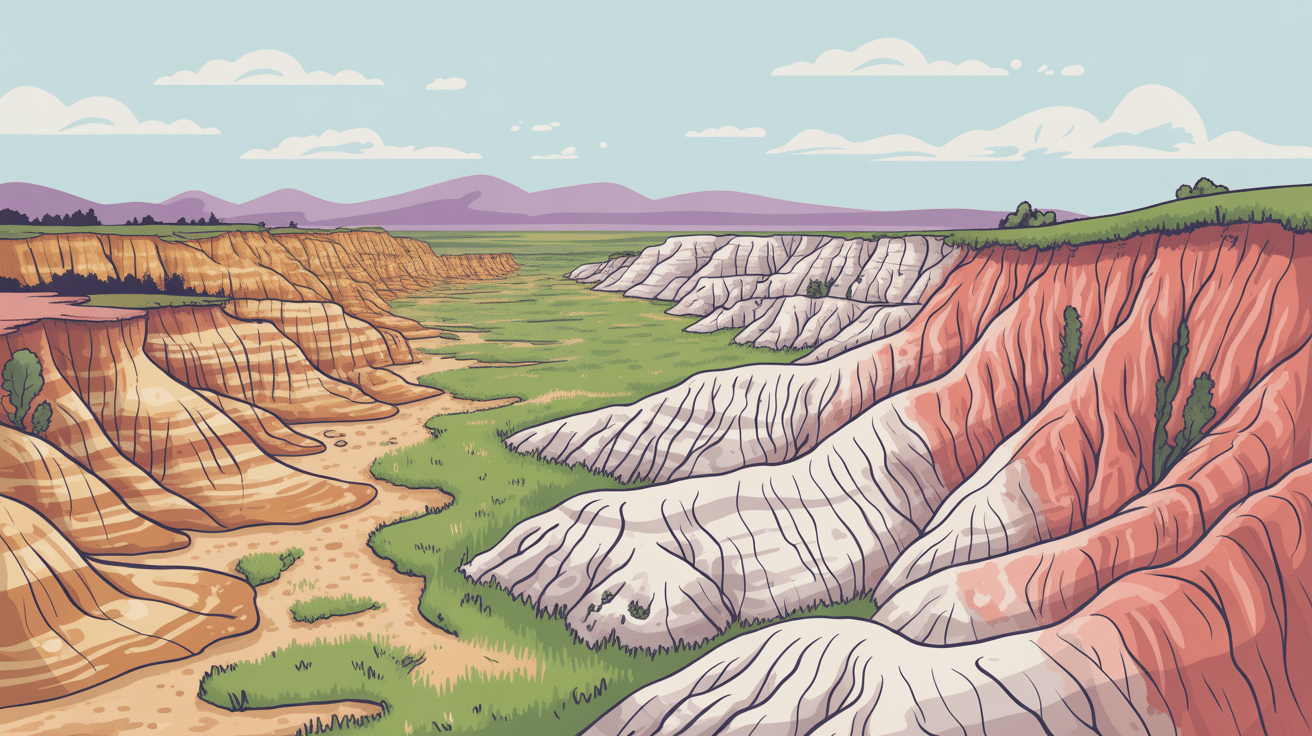 Formations geologiques desert espagne badlands steppes