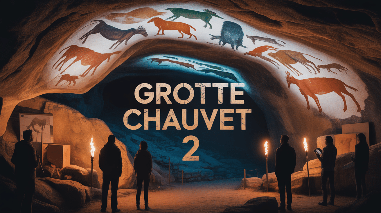 grotte chauvet 2 intérieur peintures rupestres visiteurs