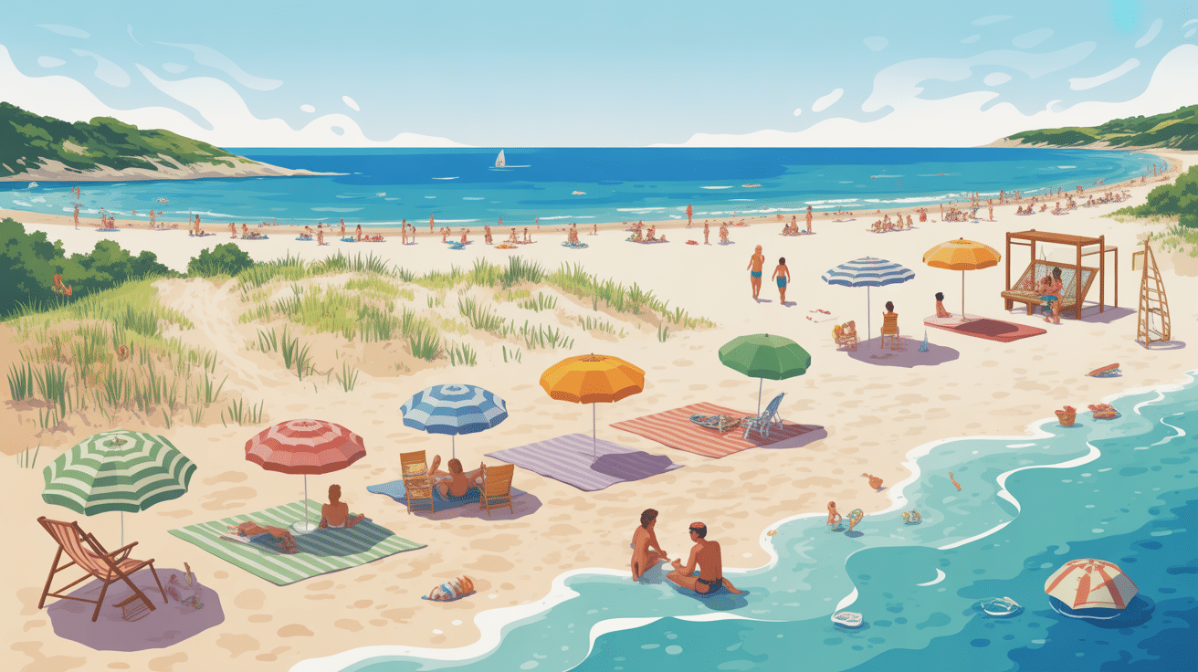 Différents types de gruissan plage : sauvage, aménagée, familiale