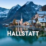 hallstatt village alpin lac reflets montagnes