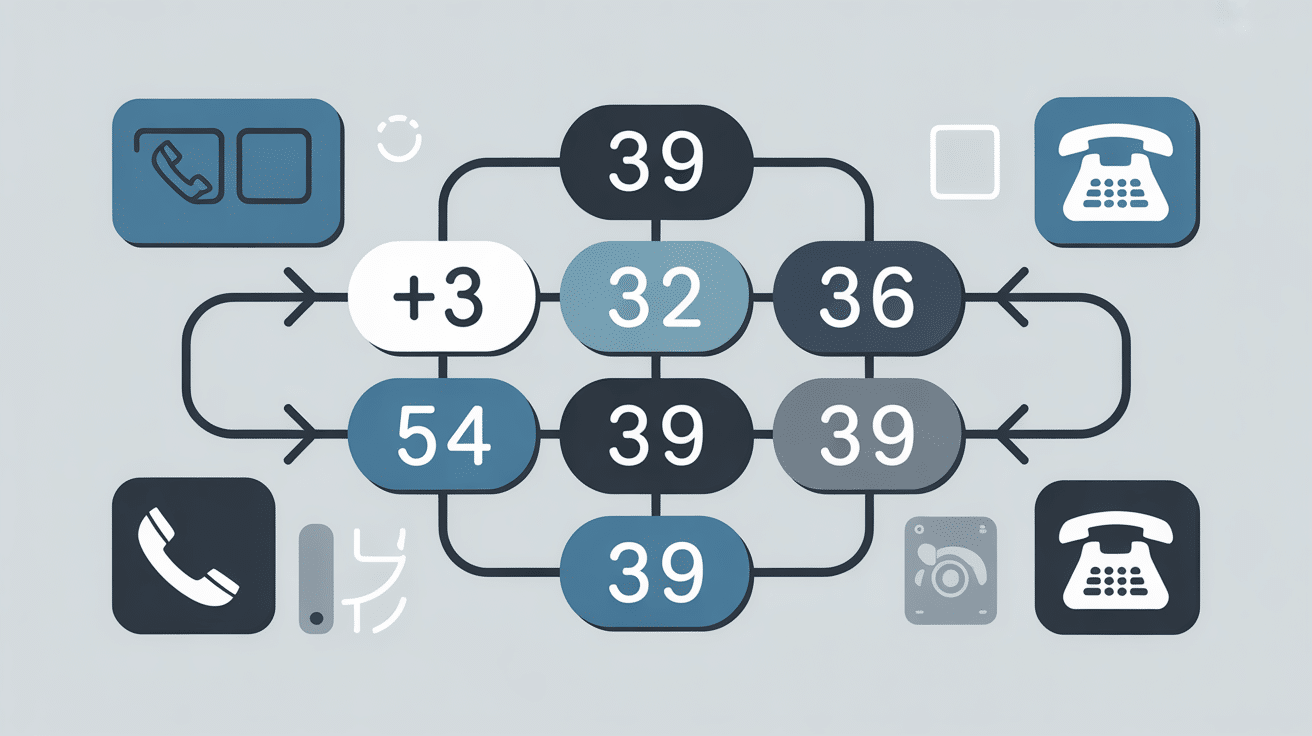 indicatif italie schéma numérotation