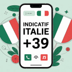 indicatif italie illustration smartphone