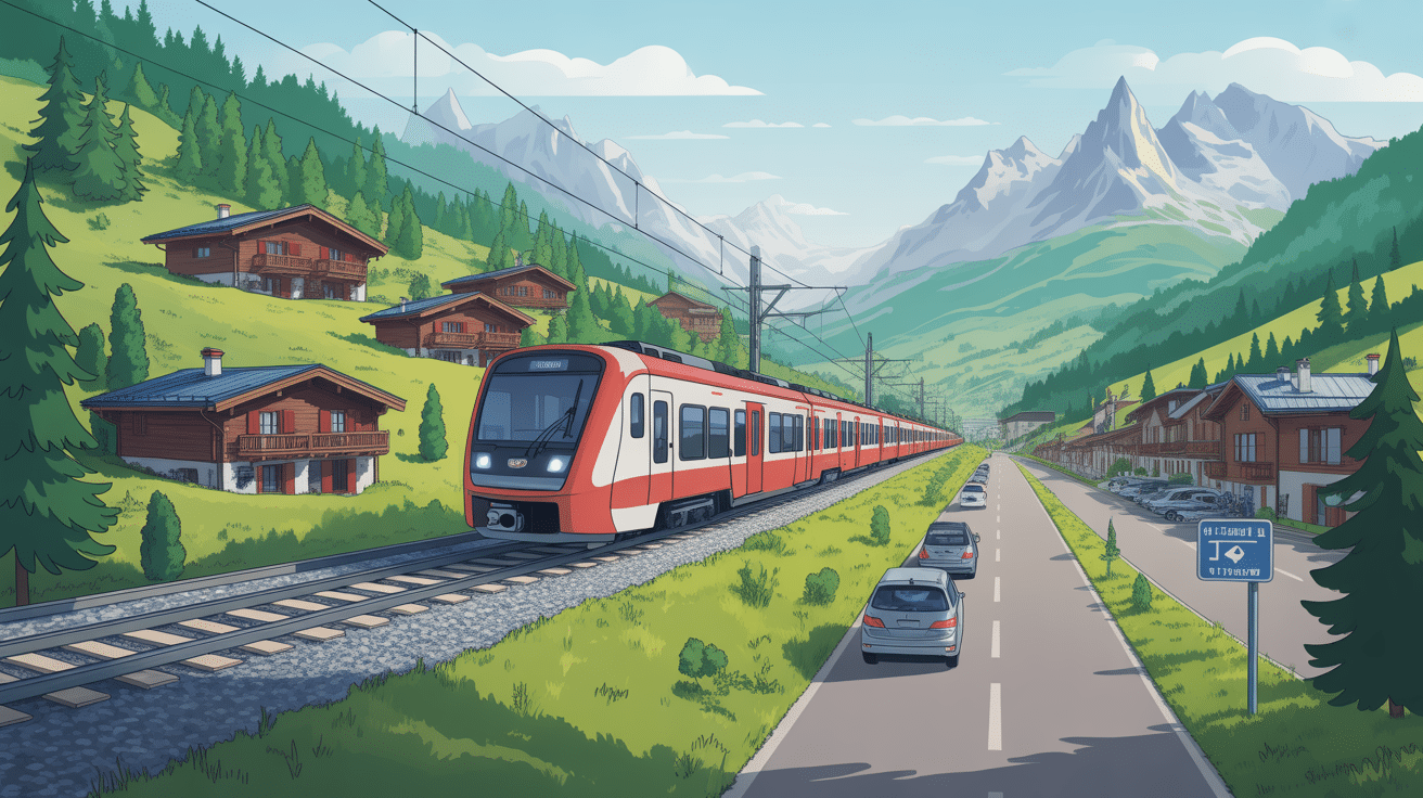 train lauterbrunnen chalets options séjour