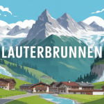 vue panoramique lauterbrunnen cascades montagnes