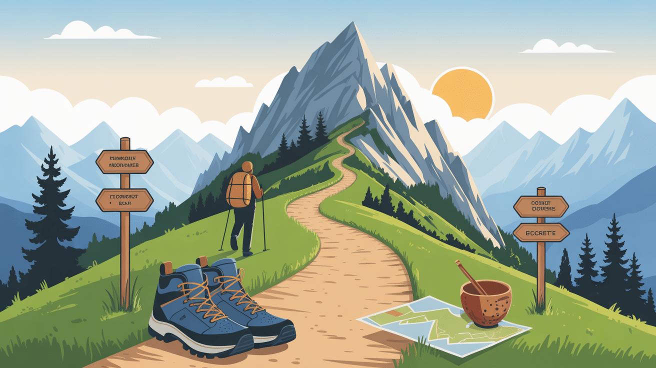 sentier randonnée mont gerbier de jonc équipement