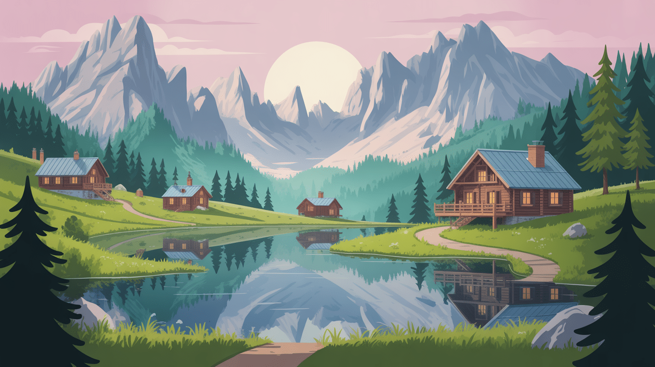 Paysage mont saxonnex lac randonnée