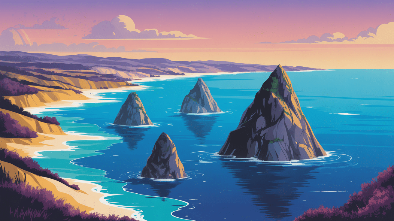 Falaises panorama Tas de Pois pointe de pen hir