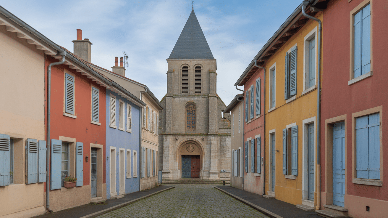 Patrimoine historique à Saint Sauveur en Puisaye avec église et ruelles pavées
