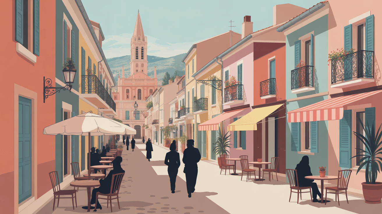 Vieille ville Vintimille avec ruelles et maisons colorées