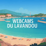 webcam le lavandou vue panoramique plage et port