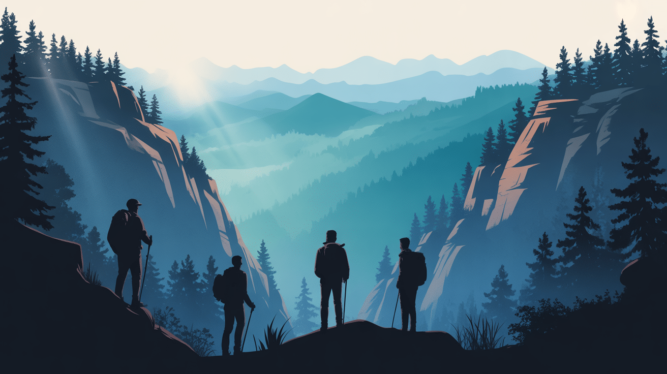 Vue pics rocheux Zhangjiajie