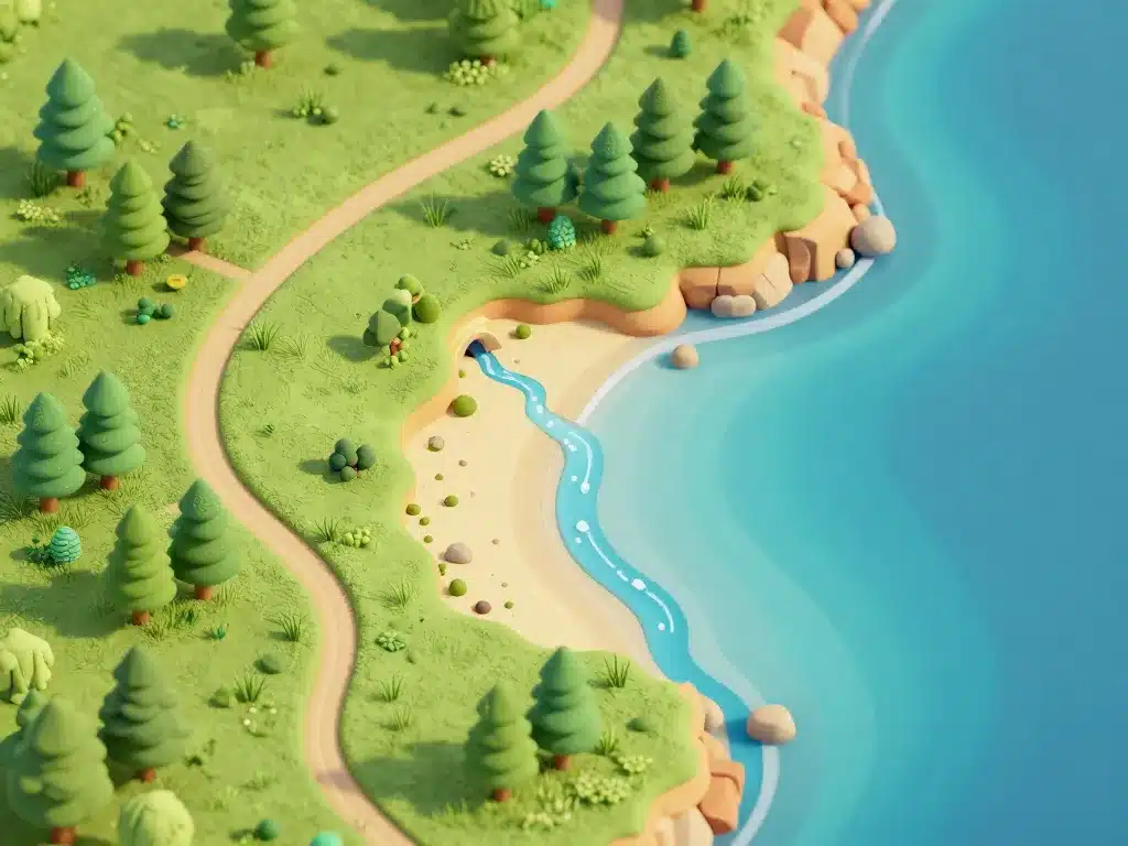 accès plage de fiume bughju chemin mer nature