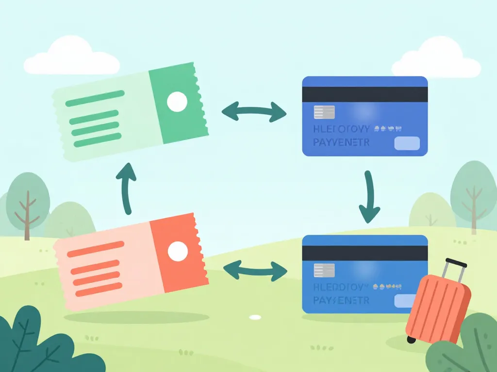 airbnb cheque vacances transformation paiement illustration