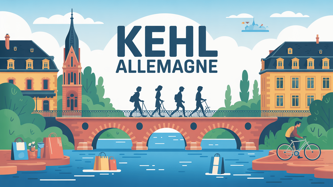 illustration allemagne kehl pont voyageurs