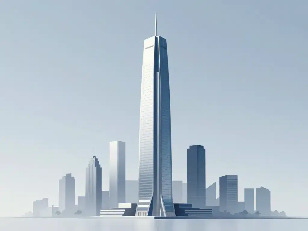 concept diagram almas tower hauteur etage