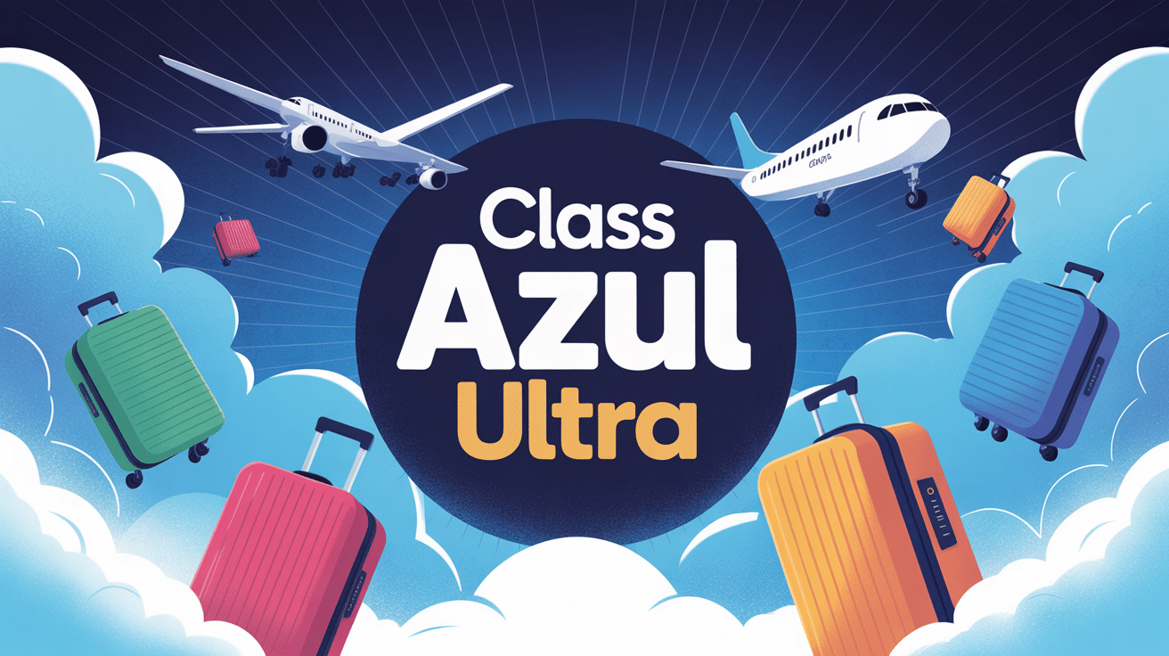 illustration class azul ultra options et avion