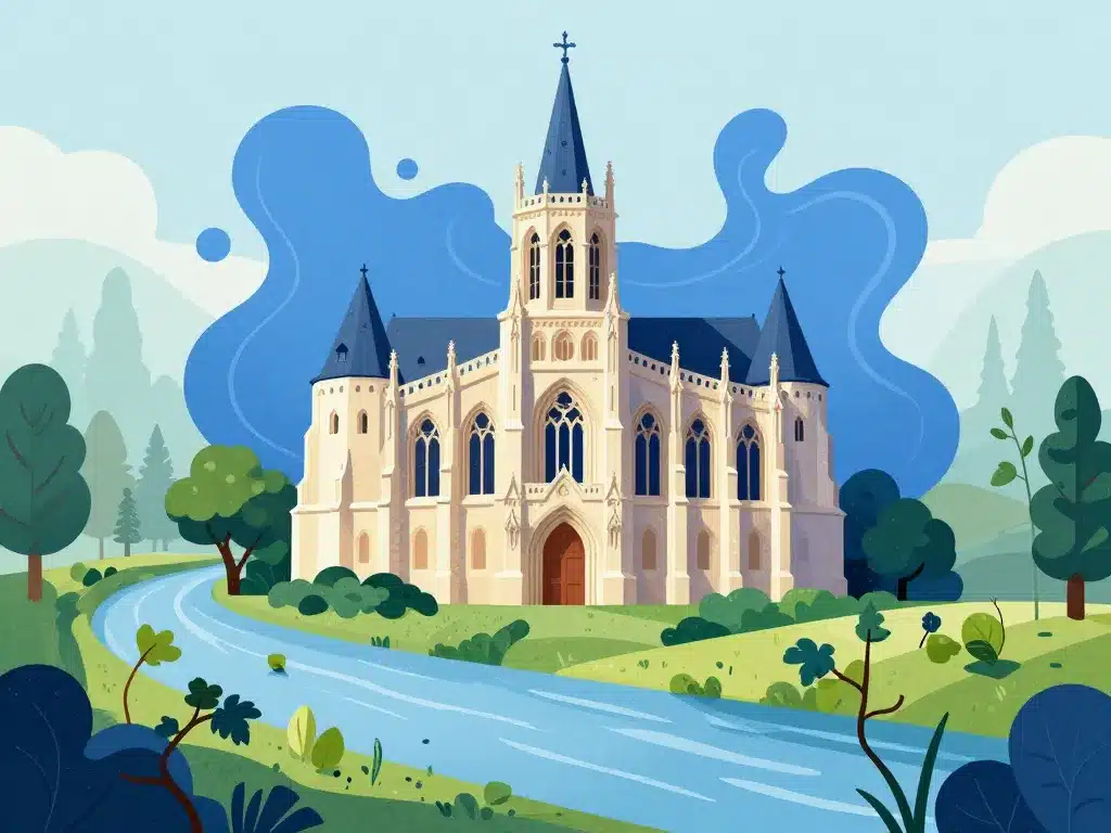 Clery Saint Andre patrimoine basilique et nature Loire