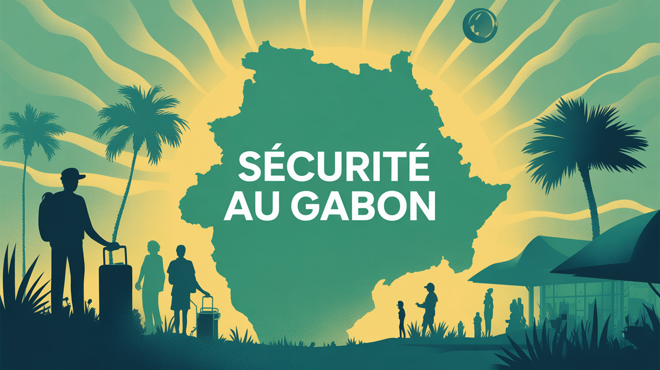 sécurité au Gabon carte abstraction gabon pays le plus dangereux