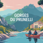 vue panoramique des gorges du prunelli en corse