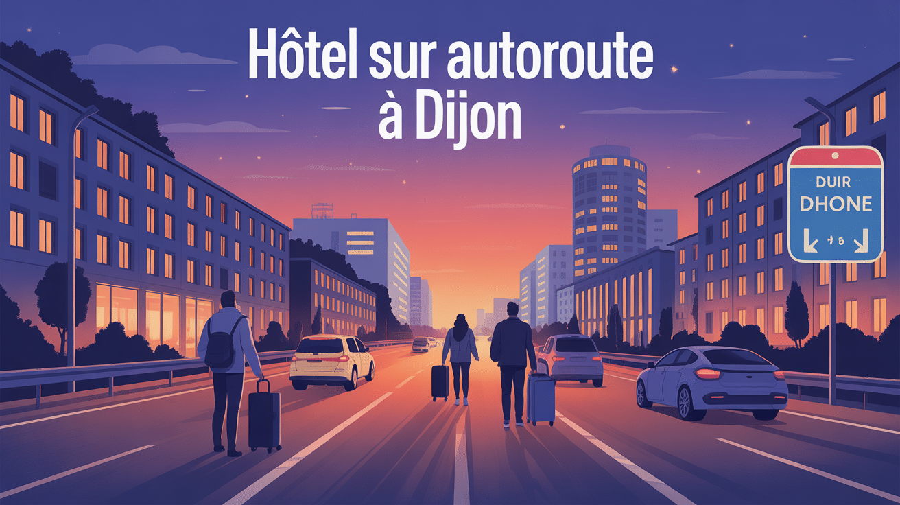 hotel sur autoroute dijon illustration séjour nocturne