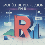 Illustration monument en r et modèle de régression