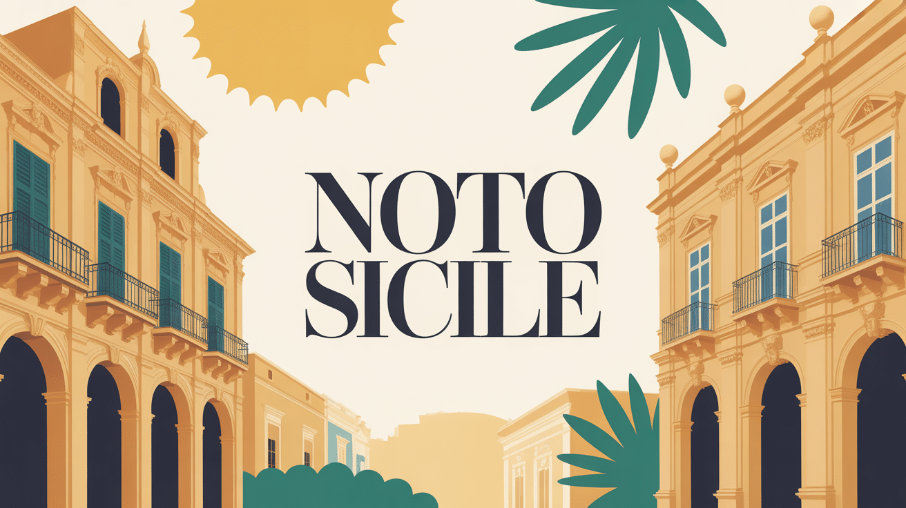 illustration baroque dorée de noto sicile
