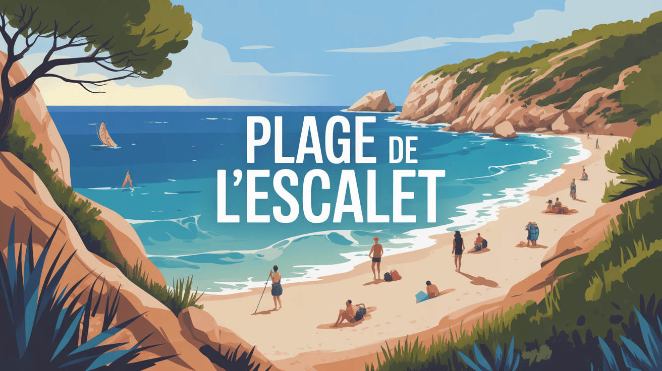 plage de l'escalet panorama sable et mer turquoise