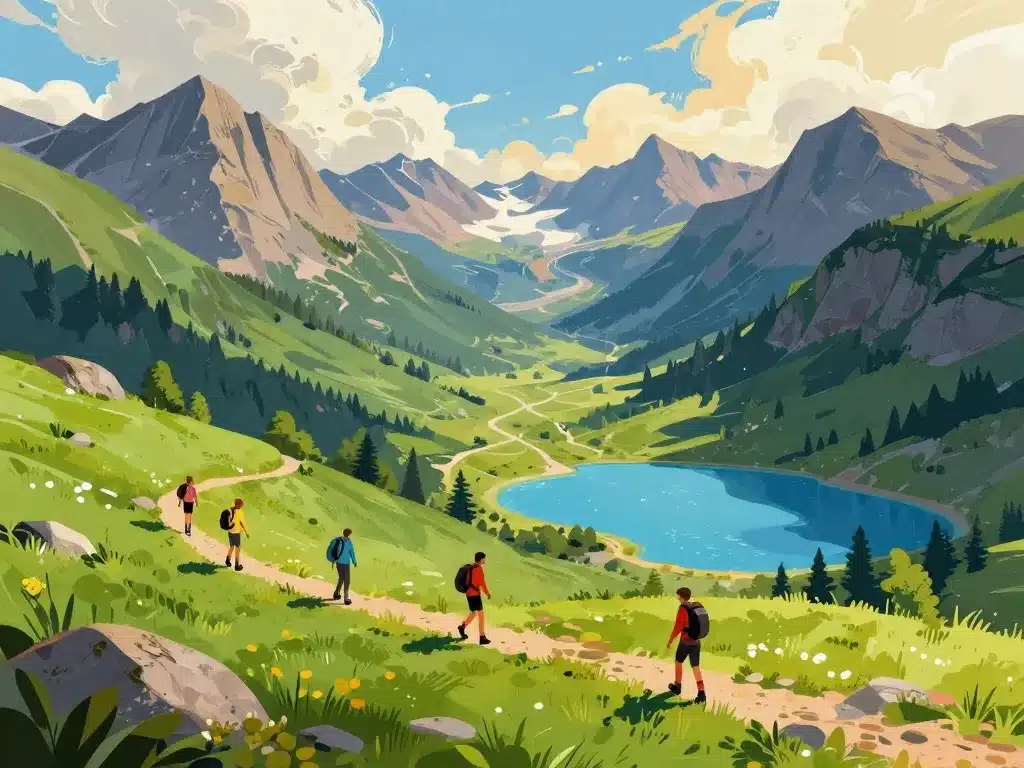 étapes et paysages tour du beaufortin